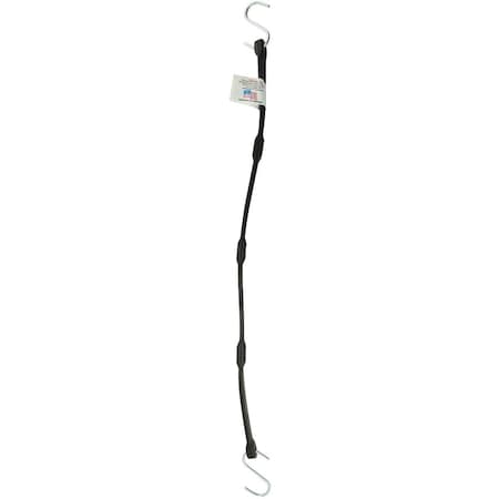 Erickson 5/8 In. x 25 In. Adjustable Rubber Tarp Strap, Black 06722